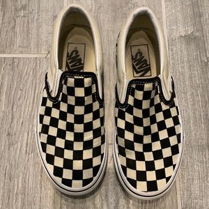 CHECKERED VANS size 5.5